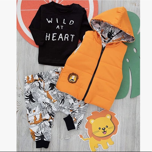 NEW with Tags Baby Clothing 3-Piece Cotton Set for Newborn Baby Girls and Boys - Picture 2 of 6